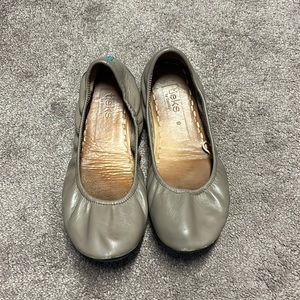 Tieks taupe flats